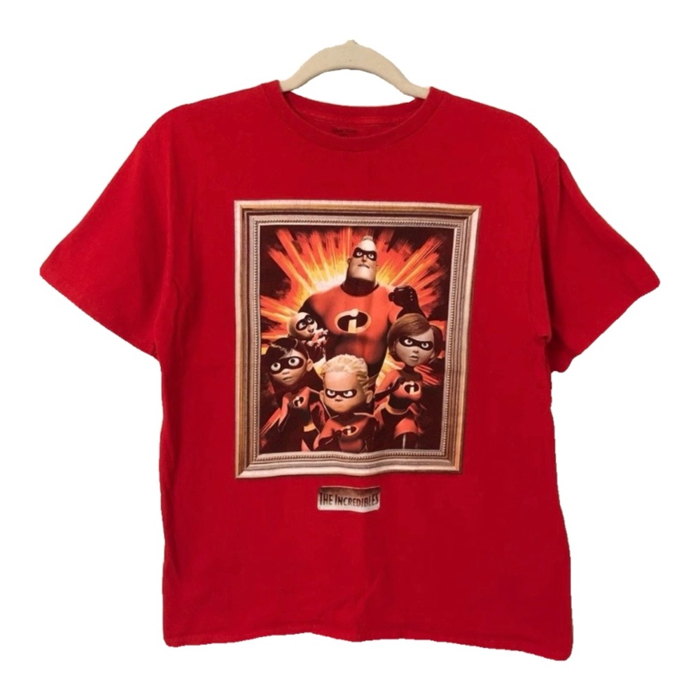 Disney Incredibles Red 100% Cotton Graphic Tee